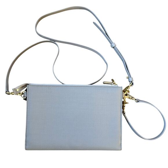 Dagne Dover Essentials Coated‎ Canvas Clutch/Wallet/Crossbody in Bleecker Blush - Picture 3 of 13